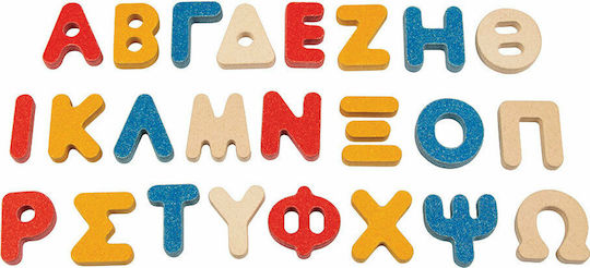 Plan Toys Αλφαβήτα Εκπαιδευτικό Παιχνίδι Γράμματα & Αριθμοί από Ξύλο για 3+ Ετών