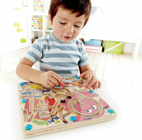 Hape Labirint Fun Farm din Lemn pentru 24++ Luni