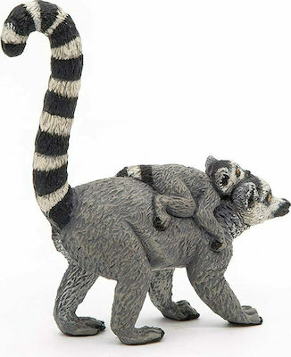 Papo Miniature Toy Lemur And Baby 5.5cm.