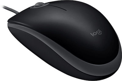 Logitech M110 Silent Wired Mouse Black