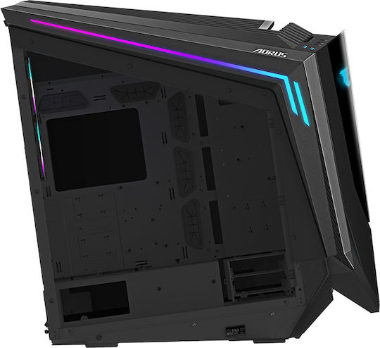 Gigabyte AORUS C700 Glass Gaming Full Tower Κουτί Υπολογιστή με Πλαϊνό Παράθυρο και RGB Φωτισμό Μαύρο