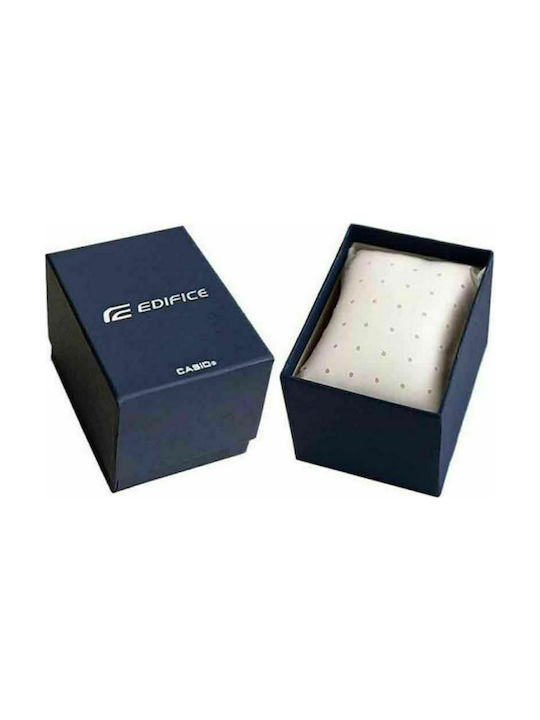 Casio Edifice Premium Uhr Chronograph Solar mit Silber Metallarmband