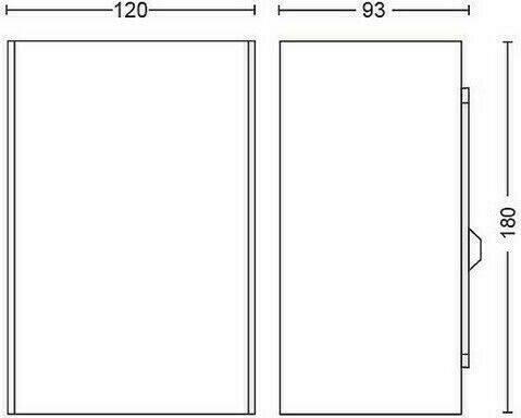 Philips Resonate Стенен Външен Плафон LED IP44 8W с Студено бяло Светлина Двоен лъч 22x8x12.5εκ.