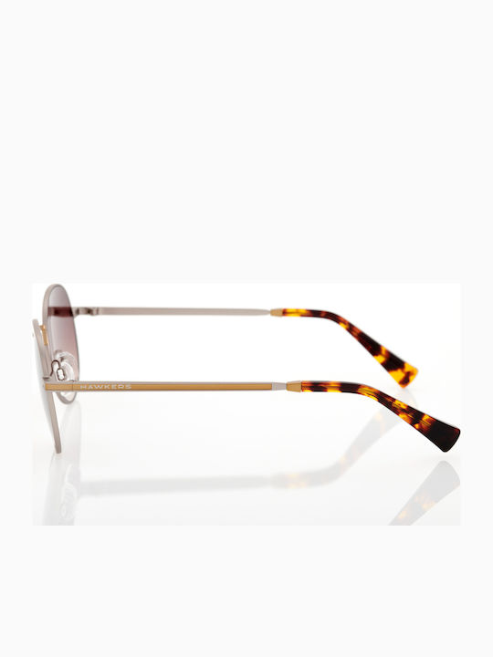 Hawkers Moma Unisex Слънчеви Очила с Златна Метална Рамка и Кафяви Стъкла