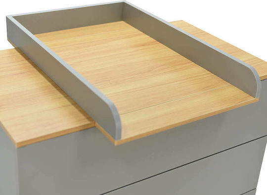 Oslo Baby Kommode mit 3 Schubladen Gray 90x53x88cm