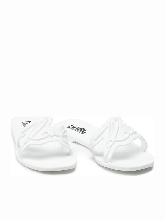 Signature Women's Flat Sandals in White Color
