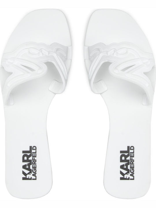 Signature Women's Flat Sandals in White Color