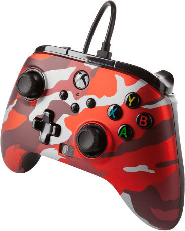 PowerA Enhanced Wired Gamepad for Xbox Series Metallic Red Camo