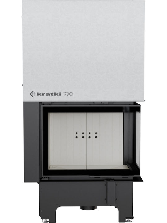 Kratki VNP 700 480 Енергийна вмъкната касета Дърво 12кВт Десен ъгъл с плъзгаща се врата Black