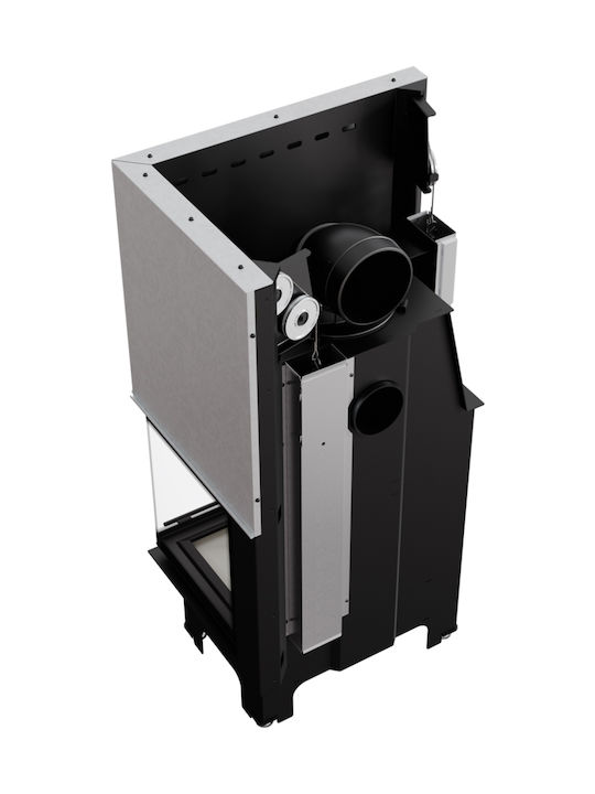 Kratki VNP 700 480 Енергийна вмъкната касета Дърво 12кВт Десен ъгъл с плъзгаща се врата Black
