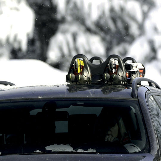 Menabo Himalaya Magnetic Car Ski Mounts Suitable for 2 Ski Pairs & 2 Baton Pairs