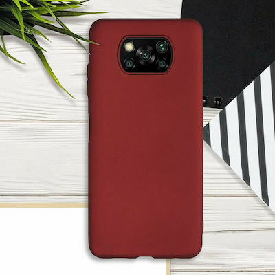 KWmobile Silicone Back Cover Red (Poco X3 NFC / X3 Pro)