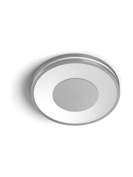 Philips Hue Being Μοντέρνα Μεταλλική Πλαφονιέρα Οροφής με Ενσωματωμένο LED σε Ασημί χρώμα 34.8cm