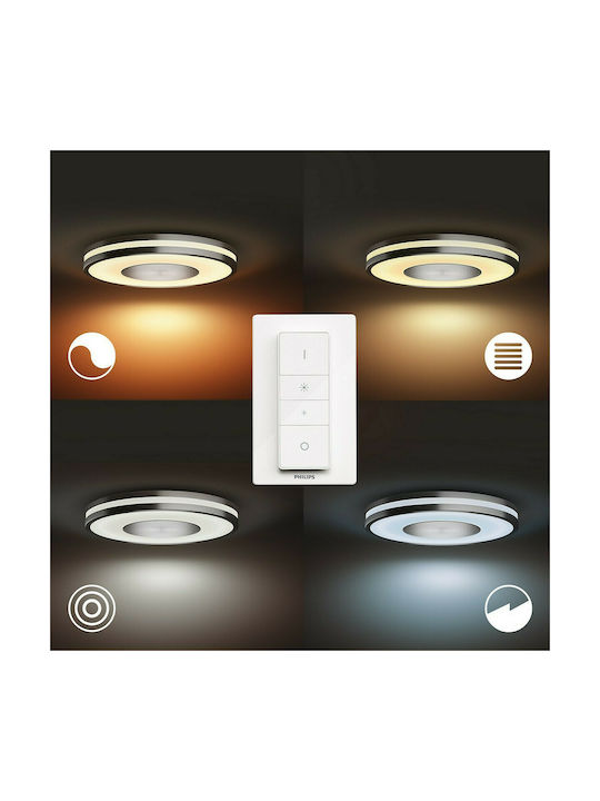 Philips Hue Being Smart Ceiling Mount Light 34.8cm Silver with Integrated LED