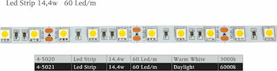 Spot Light LED Strip Power Supply 24V with Natural White Light Length 5m and 60 LEDs per Meter