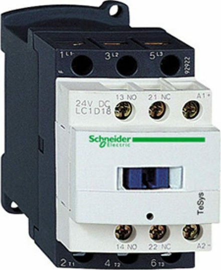 Schneider Electric TeSys Phase 3-Pole Power Relay 18A 230V 7.5KW 1A+1K 230VAC