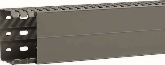 Hager Tehalit BA7A Kabelkanal mit gelochtem Ständer aus Kunststoff 80x60mm Gray 2m