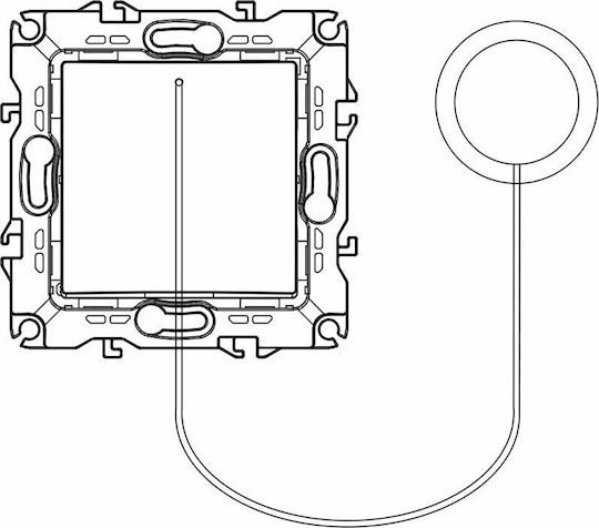 Aca Prime Knopf Kabel Ziehen mit Clip in Silber Farbe 1000112403