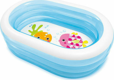 Intex με Ψαράκι Kids Swimming Pool Inflatable 163x107x46cm