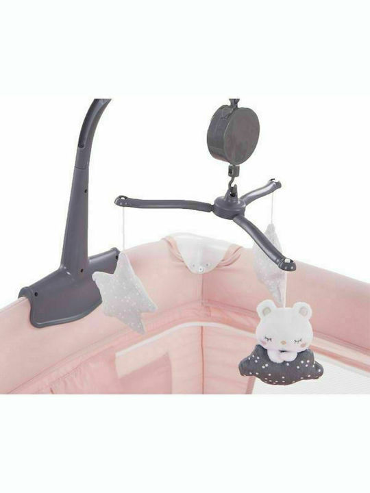 Kikka Boo Dessine Moi Кошара за игра 2 Нива с Променяща се Повърхност & Матрак Розов 120x60см