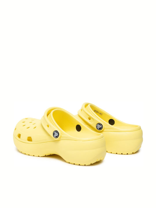 Crocs Classic Platform Clog Women's Anatomic Clogs Yellow