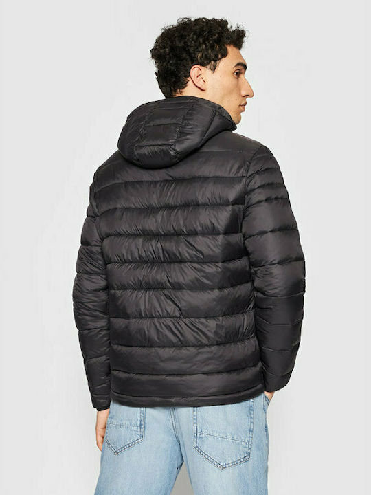 Jack & Jones Herren Winter Jacke Puffer Schwarz