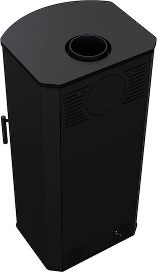 Kratki Koza Titan G R Metalic Soba pe lemne 11kW Negru