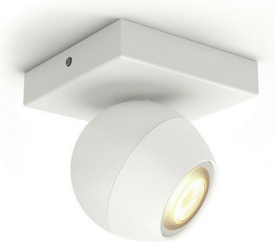 Philips Buckram Μονό Σποτ με Ντουί GU10