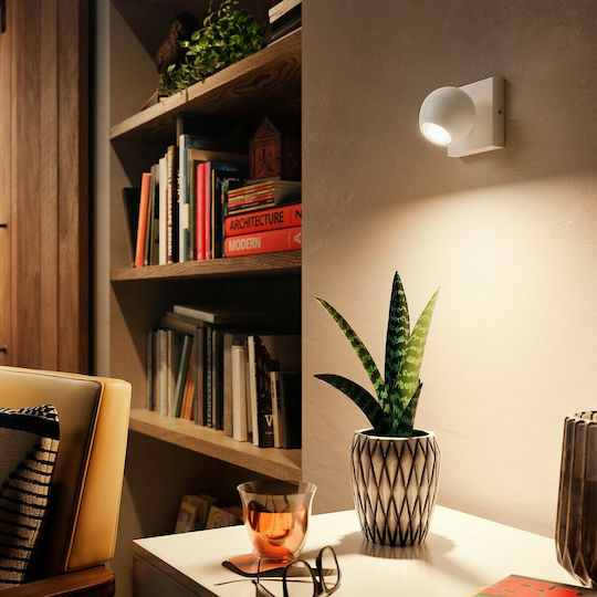 Philips Buckram Einzel Spot mit Fassung GU10 in Weiß Farbe