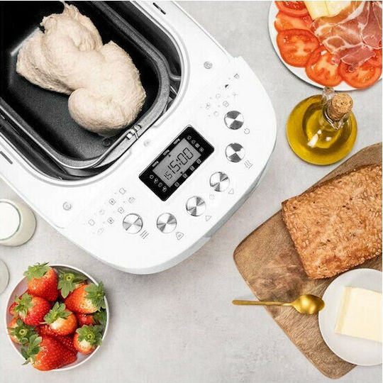 Cecotec Bread&Co 1500 PerfectCook Αρτοπαρασκευαστής 850W Χωρητικότητας 1500gr με 15 Προγράμματα