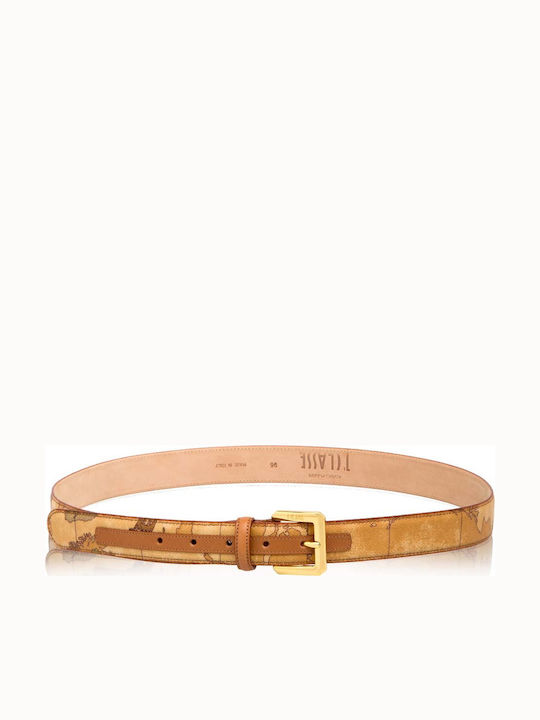 Leather Women's Belt Tabac Brown