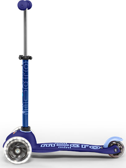 Micro Kids Scooter Foldable Mini Deluxe LED 3-Wheel for 2-5 Years Blue