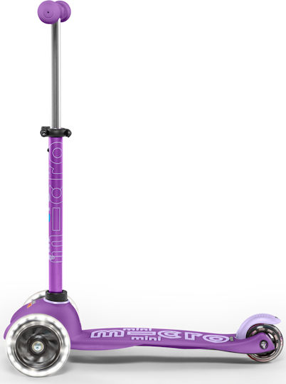 Micro Kids Scooter Mini Deluxe LED 3-Wheel for 2-5 Years Purple