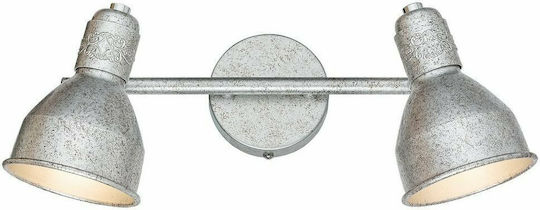 Rabalux Thelma Double Spot with Socket E14 in Silver Color