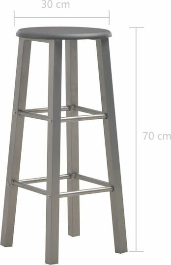 Табуретка Бар Дърво Въглени 2бр 30x30x70бр