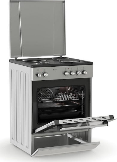 Thermogatz TGS E121 S Turbo Herd 60Es mit Emailkochfeldern B60cm. Inox