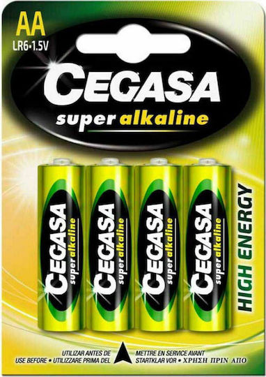 Cegasa Cegasa Super Alkaline Μπαταρίες AA 1.5V 4τμχ