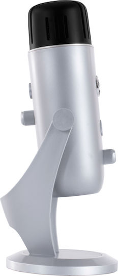 Arozzi Colonna Μικρόφωνο USB Silver σε Ασημί Χρώμα