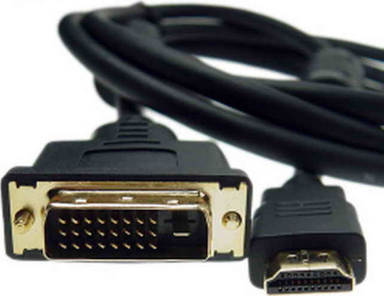 DeTech Cablu DVI-D - HDMI de sex masculin 10m Negru (18192)