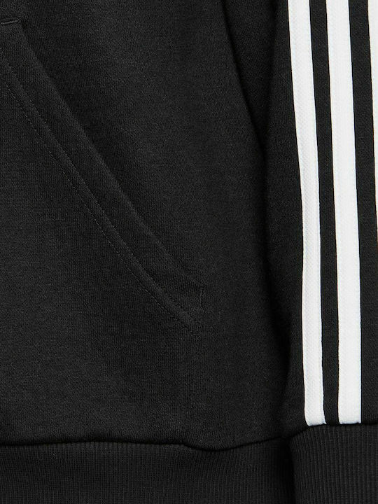 Adidas Παιδικό Φούτερ με Κουκούλα και Τσέπες Μαύρο Logo