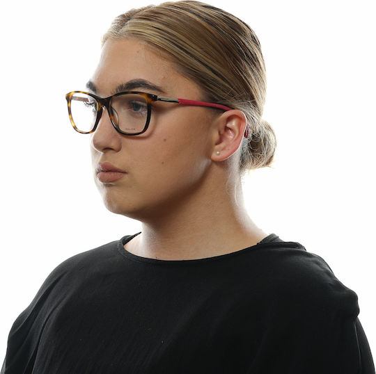 Police Weiblich Kunststoff Brillenrahmen Braun Schildpatt PL630 09AJ