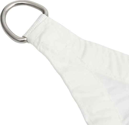 vidaXL Rectangular Shade Sail White With Hoop & with PU Coating 2x3m