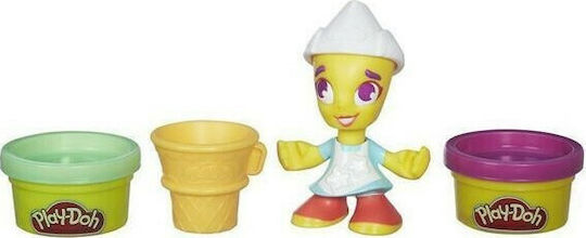 Hasbro Play-Doh Plasticine Game Town Fantasy Scene Ice Cream Girl For 3+ Years 2pcs