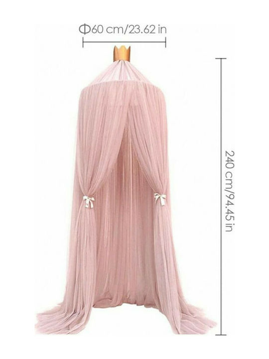 Mosquito Net Playpen Tulle CHA210227802 Pink 240x240cm