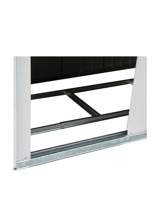 Depozit Metalic De Grădină Galvanizat Verde Rezistent La Vânt L2.8xL1.3xÎ1.72m