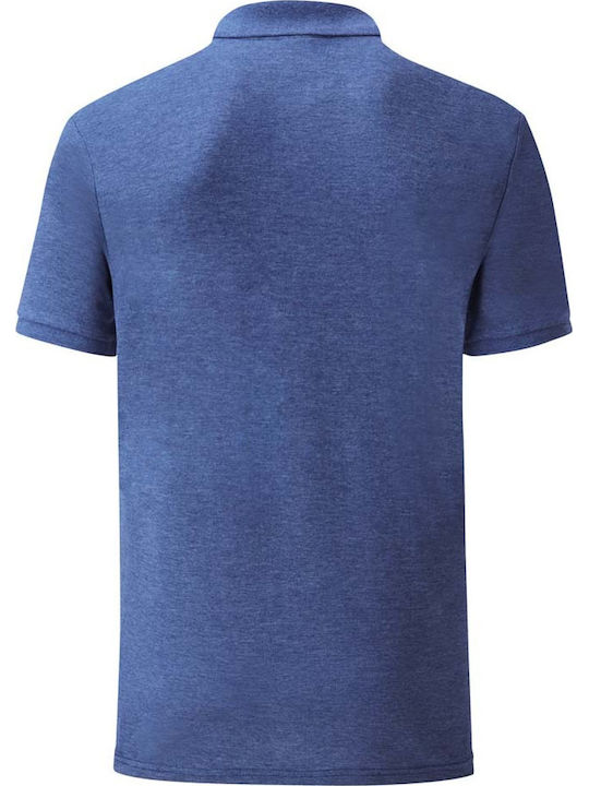 Fruit of the Loom 65/35 Ανδρικό Διαφημιστικό T-shirt Κοντομάνικο Heather Royal