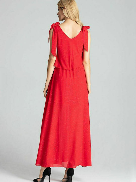 Figl M691 Maxi Abendkleid Rot 138275