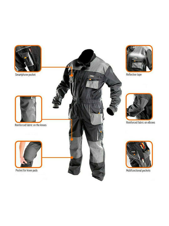 Neo Tools Work Coverall Full Body Gray