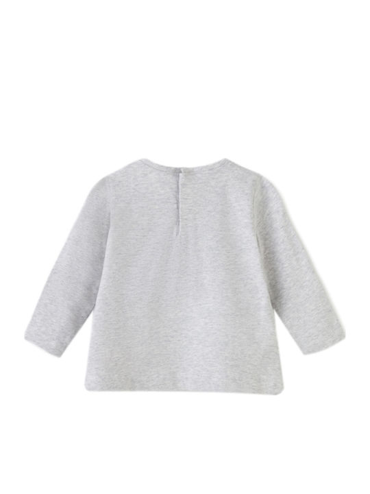 Mayoral Kids Blouse Long Sleeve Gray