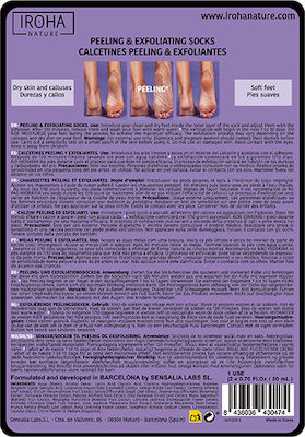 Iroha Nature Lavender Μάσκα Απολέπισης για Πόδια 40ml